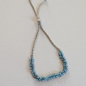 Blue Bead Bracelet